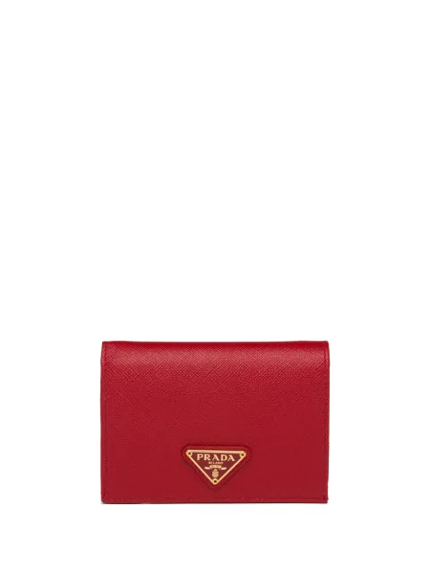 Prada logo-plaque wallet