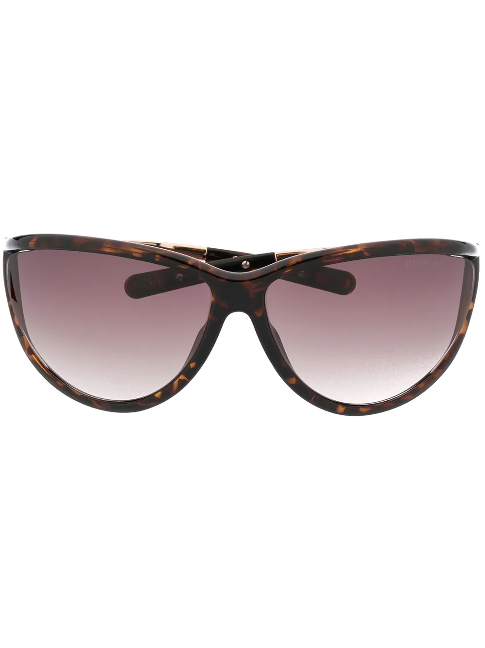 TOM FORD Eyewear Zonnebril met vierkant montuur Bruin