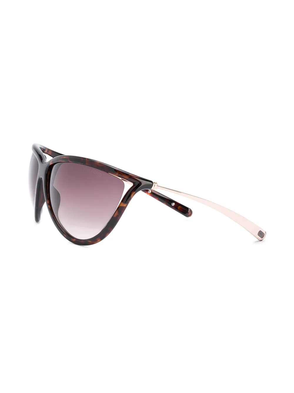 TOM FORD Eyewear Zonnebril met vierkant montuur Bruin