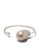 Image 1 of Mizuki 14kt yellow gold pearl and diamond open bracelet