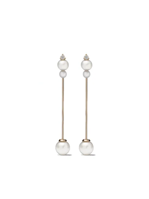 Mizuki boucles d'oreilles Sea of Beauty Kanzashi en or 14ct