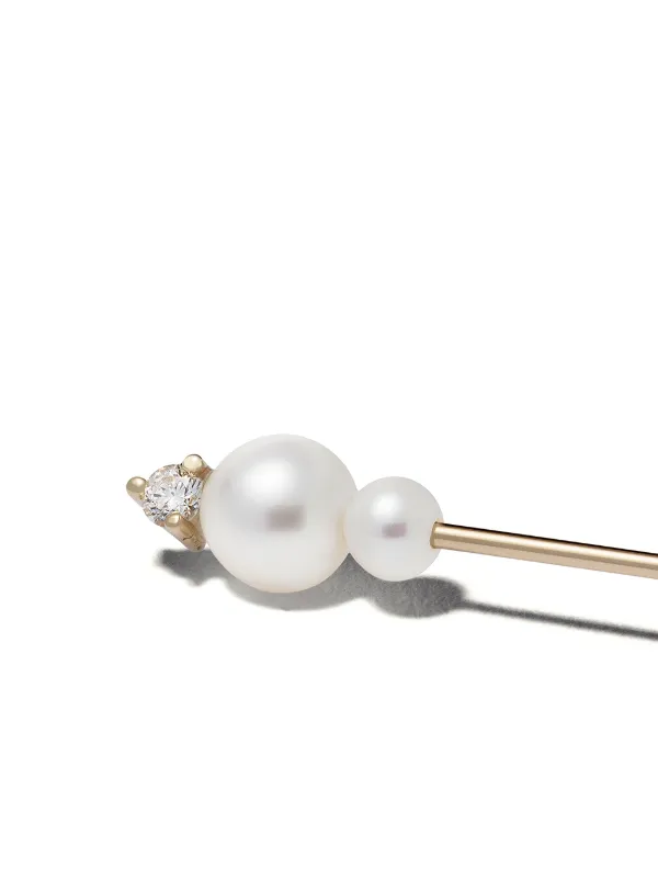 Mizuki Sea of Beauty ダイヤモンド＆パール ピアス 14Kゴールド 通販