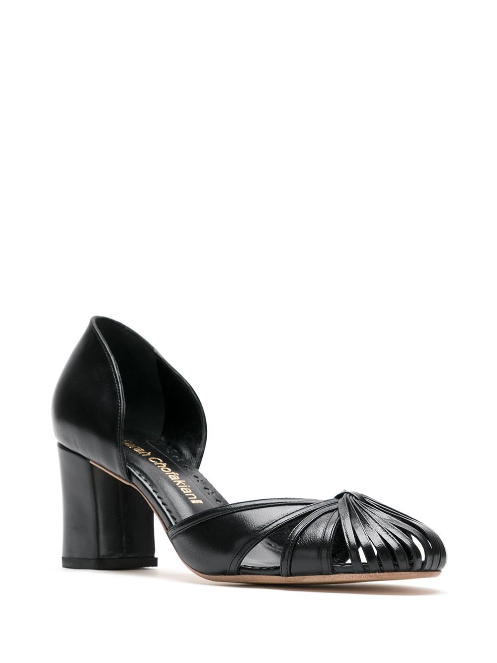 Sarah Chofakian Sarah leren pumps - Zwart