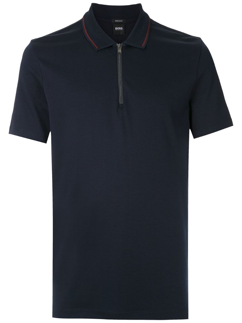 Hugo Boss Regular-fit Polo Shirt In Blue