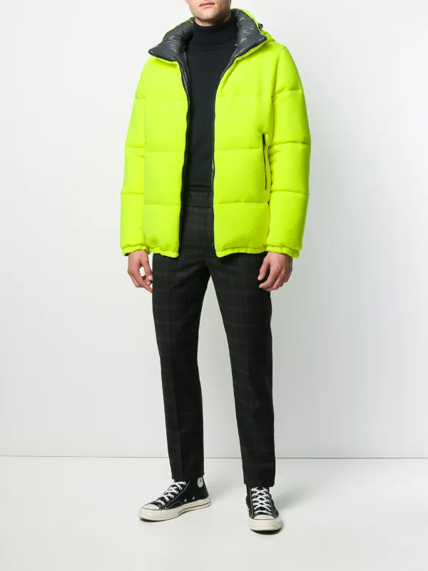 neon puffer jacket