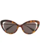 Image 1 of Alexander McQueen Eyewear cat eye frame sunglasses