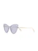 الصورة 2 من Alexander McQueen Eyewear نظارة شمسية بإطار عين القطة