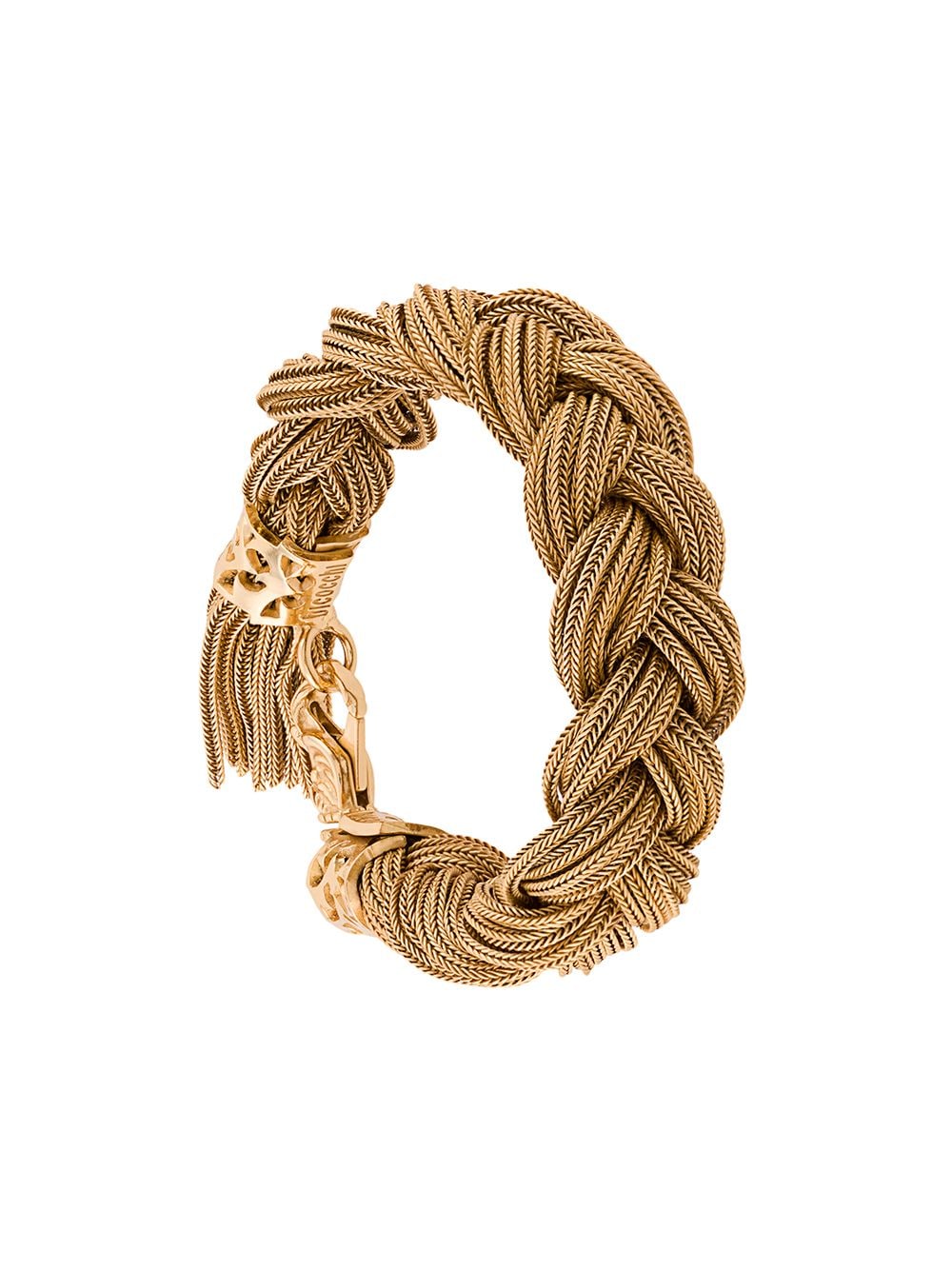 Emanuele Bicocchi Braided Cuff Bracelet In Gold