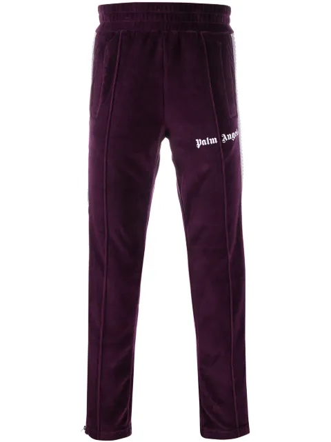 Palm Angels Logo印花运动裤 Farfetch