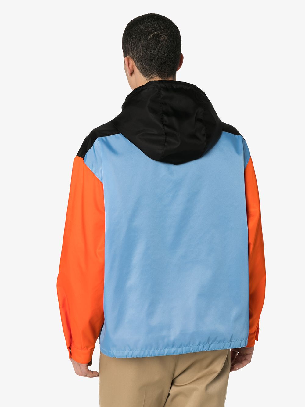Prada Hooded colour-blocked Jacket - Farfetch