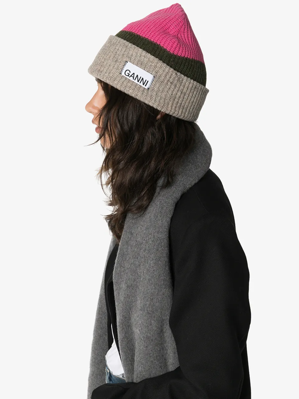 ganni beanie hat