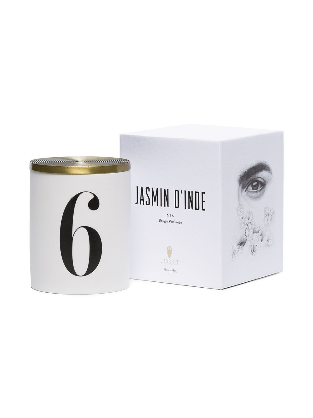 Shop L'objet Jasmin D'inde No. 6 Candle In White