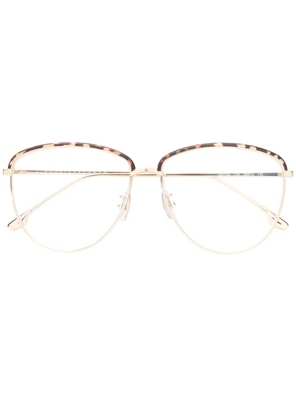 Victoria Beckham Rose Gold Metal Aviator uOptical Glasses Victoria Beckham VB2117 770 Glasses - US main image 4