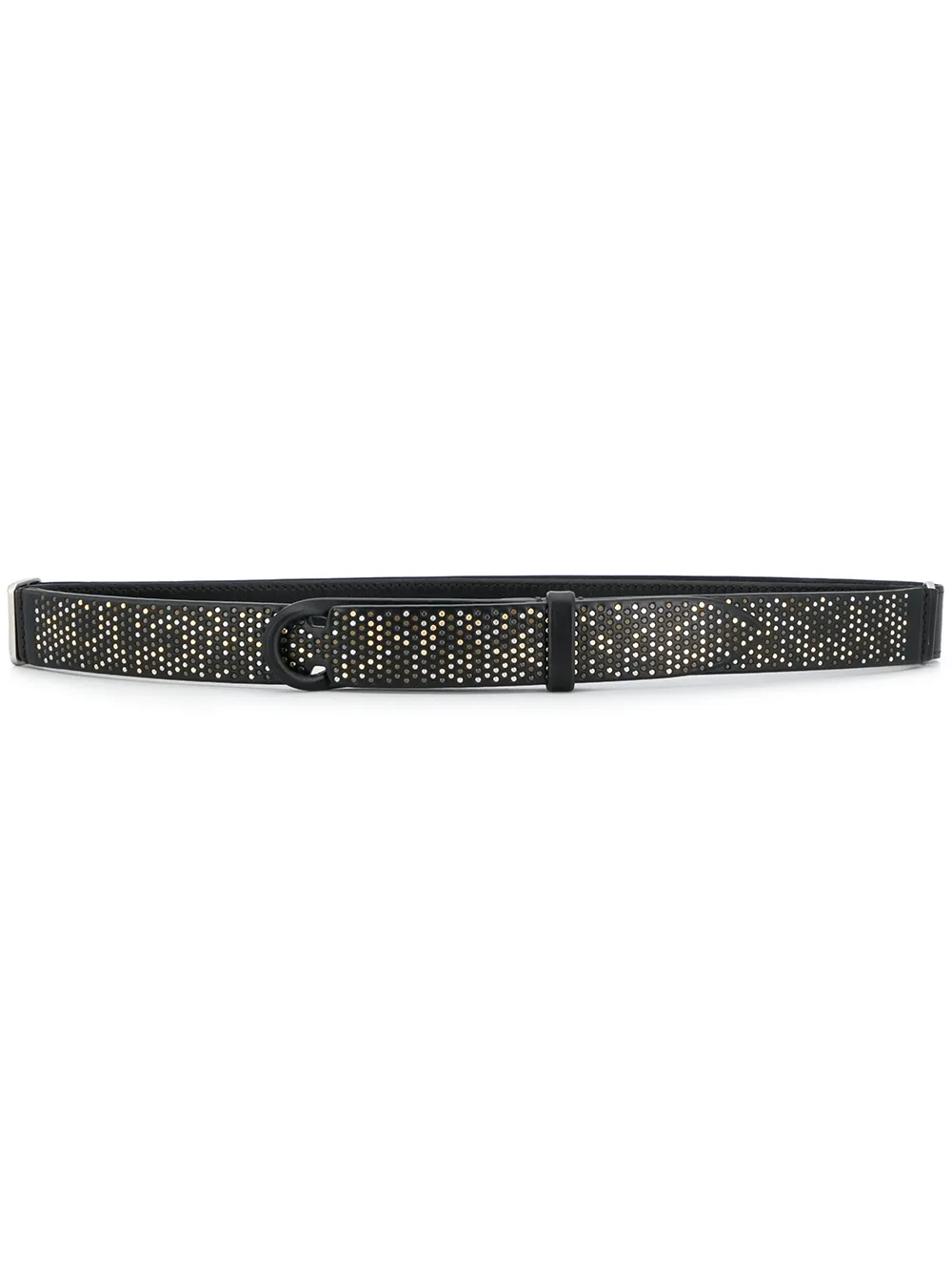 Nobuckle studded belt