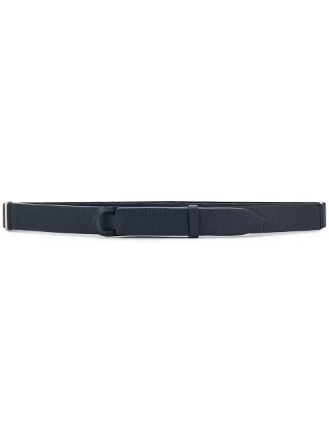 Orciani Nobuckle Signature Belt In Blue