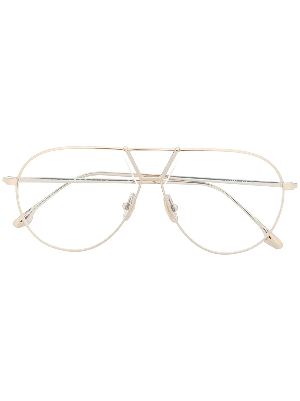 Victoria Beckham VB2106 bril met piloten montuur Metallic
