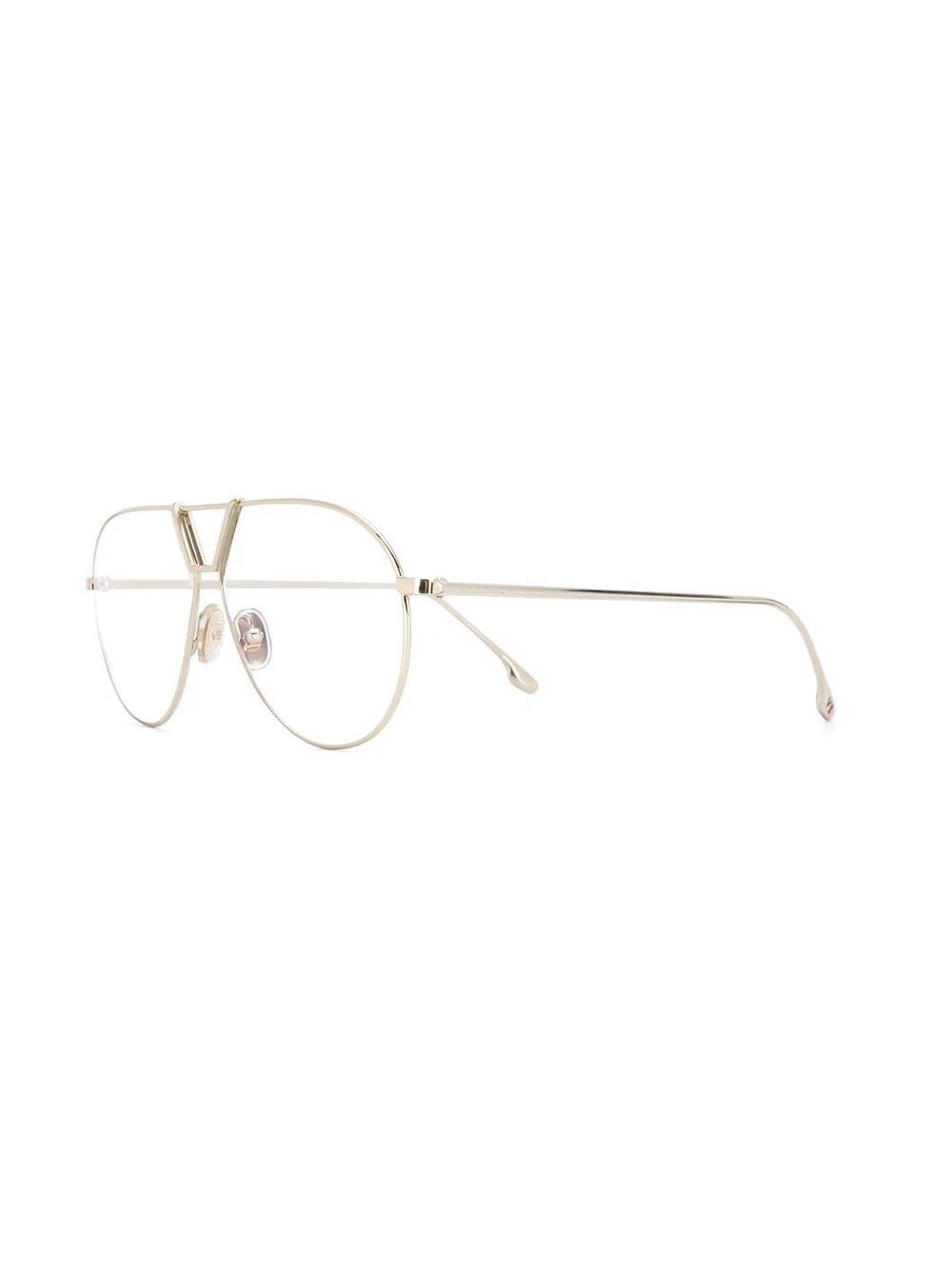 Victoria Beckham VB2106 bril met piloten montuur Metallic