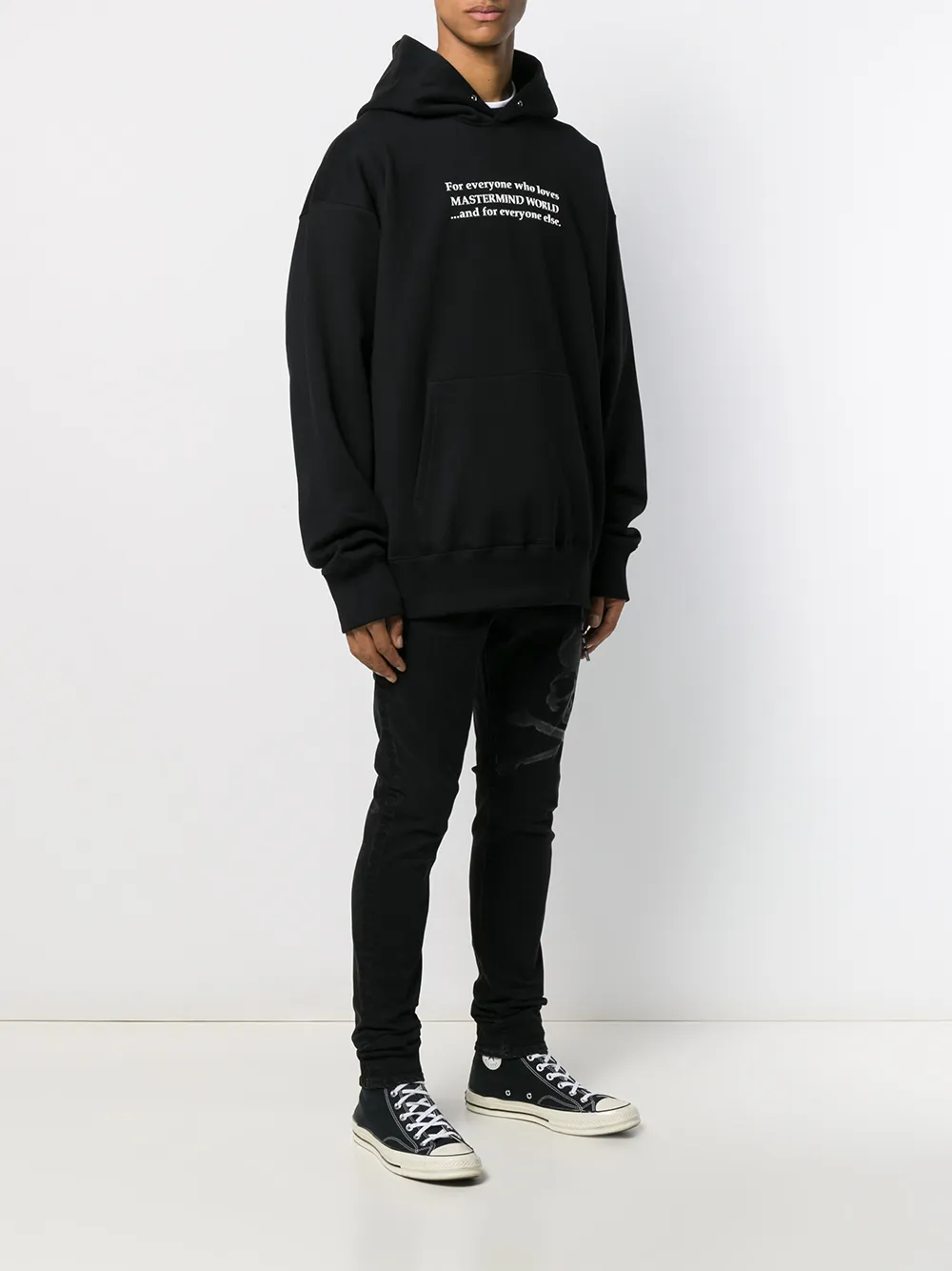 Mastermind World Hoodie met grafische print Zwart