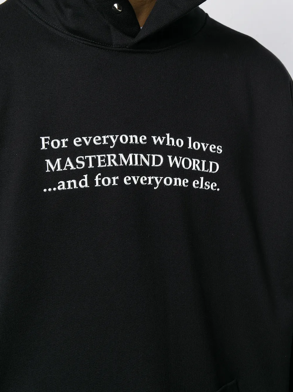 Mastermind World Hoodie met grafische print Zwart