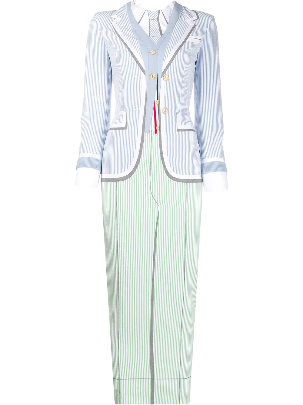 Thom Browne 'Suite' Kleid Mit Print WLqCf MYyhH Thom Browne 'Suite' Kleid Mit Print WLqCf MYyhH