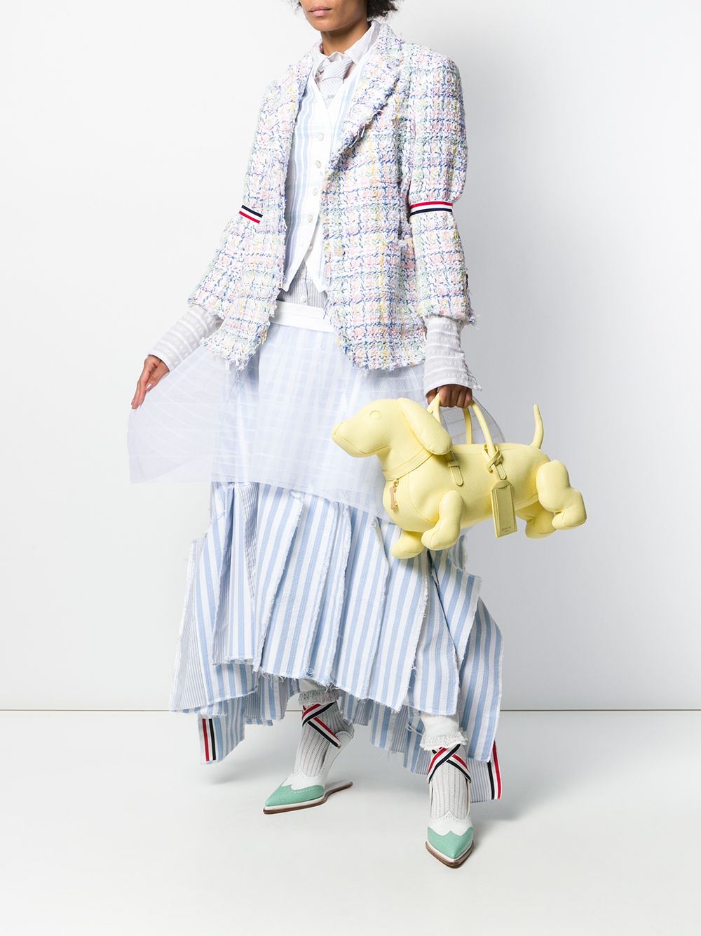 фото Thom browne жилет в клетку с полосками