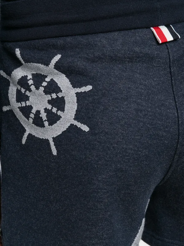 Thom Browne Nautical Print Shorts 