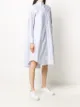 Thom Browne University Stripe pleated-back dress