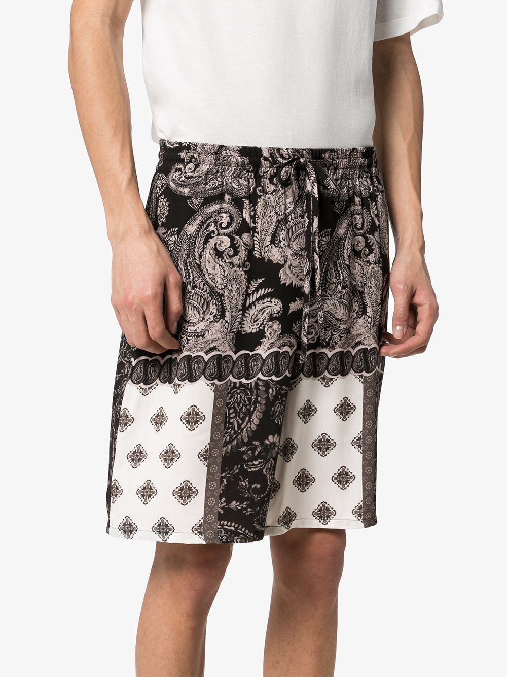 фото Esteban cortazar paisley-print bermuda shorts