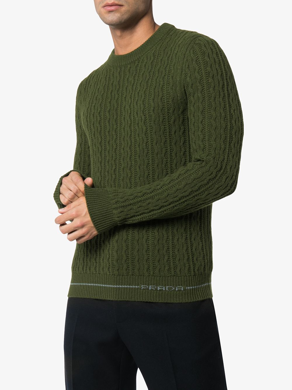 фото Prada свитер фактурной вязки