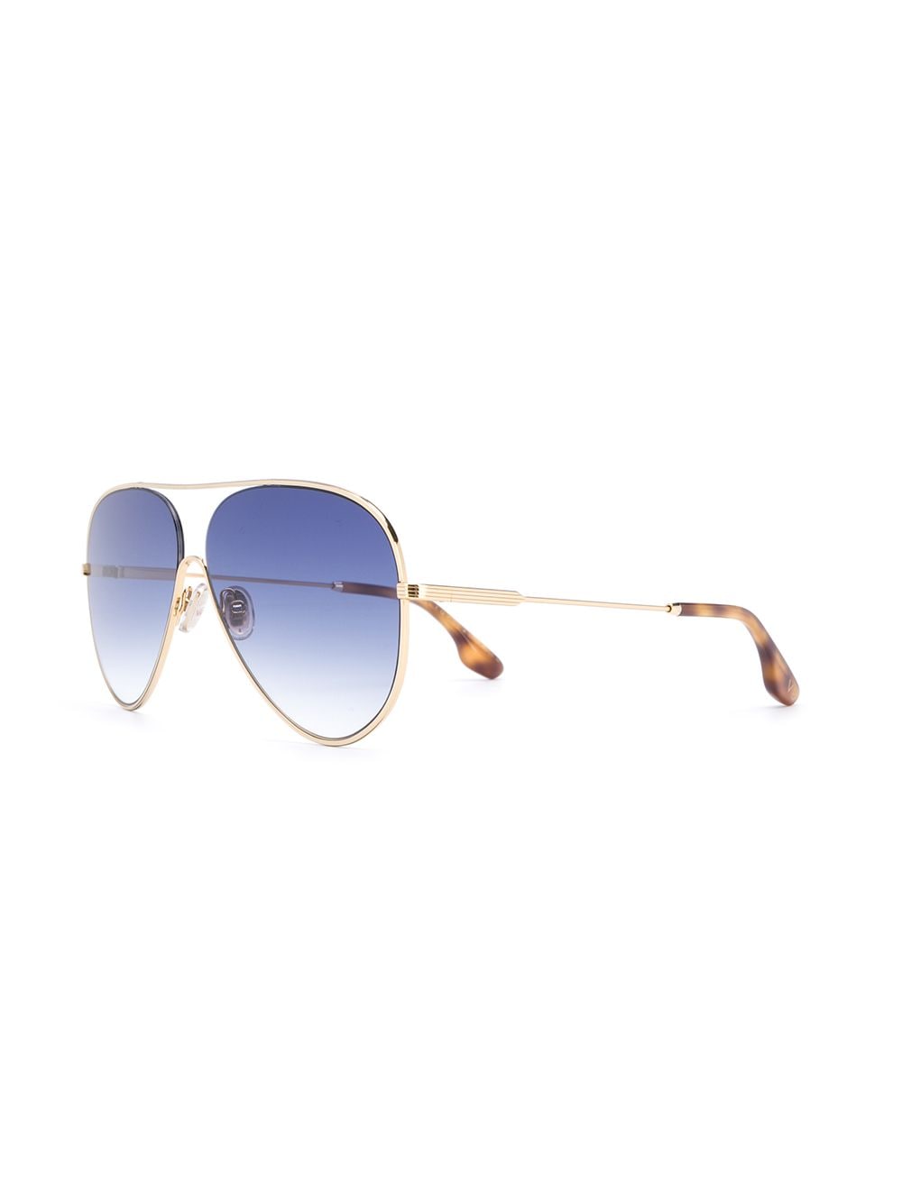 Shop Victoria Beckham Vb133s Pilot-frame Sunglasses In Gold