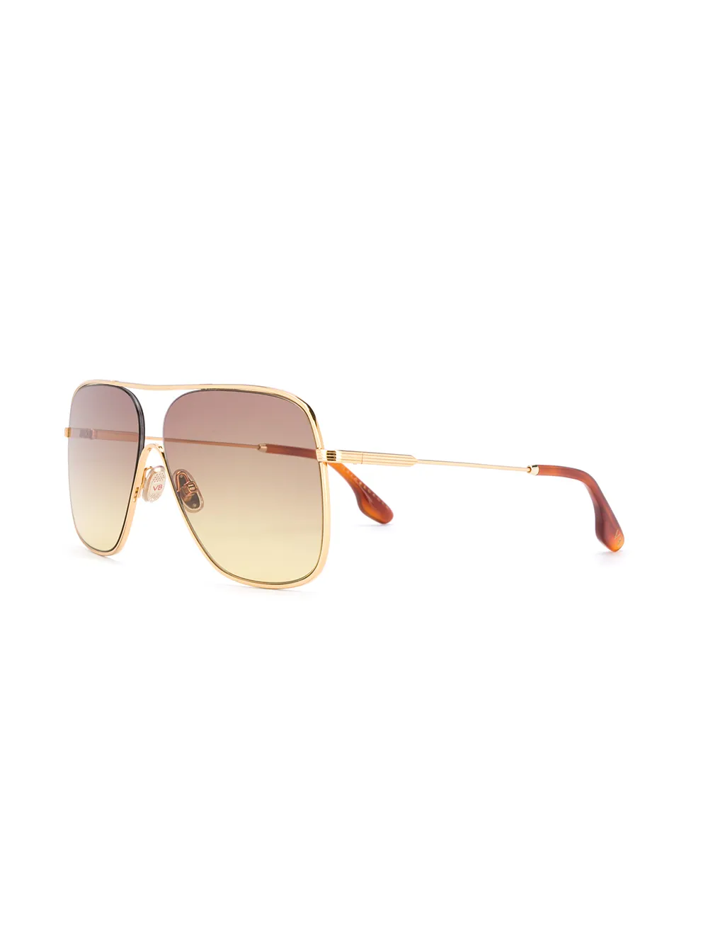 Victoria Beckham VB132S zonnebril met kleurverloop - Goud
