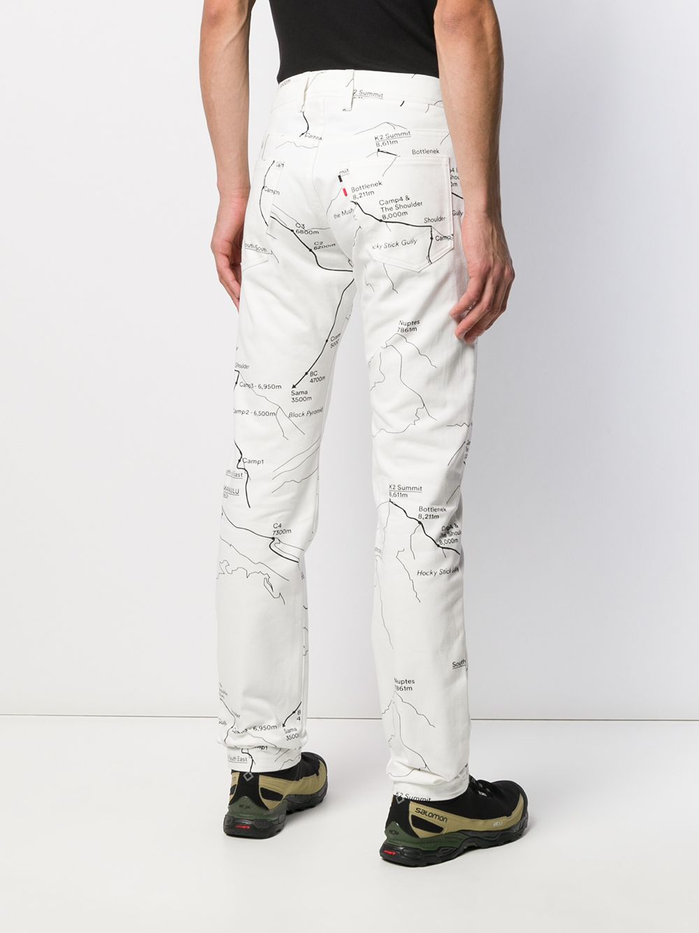 фото Moncler 1952 map print chinos