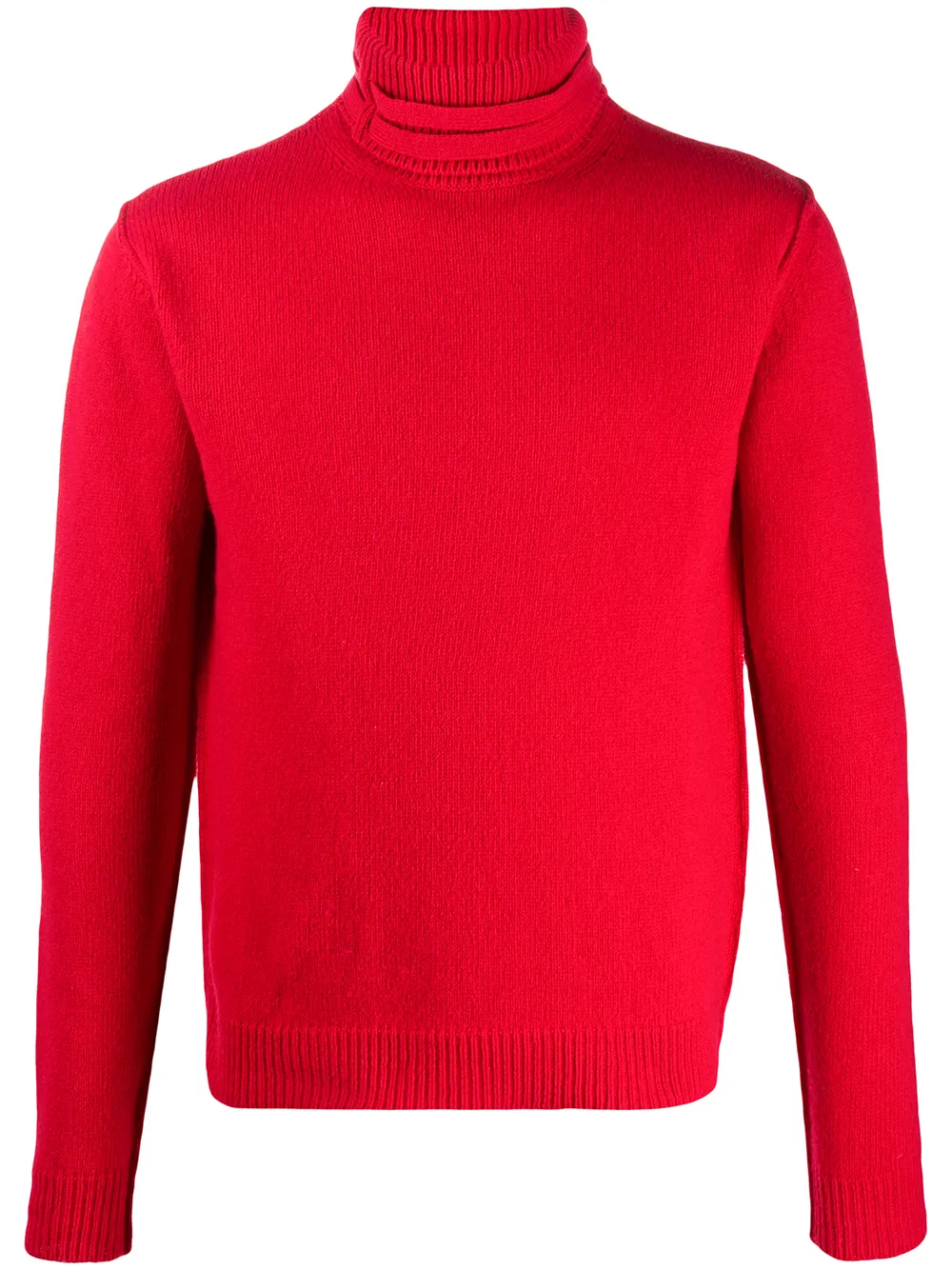 RAF SIMONS buckled turtle neck jumper