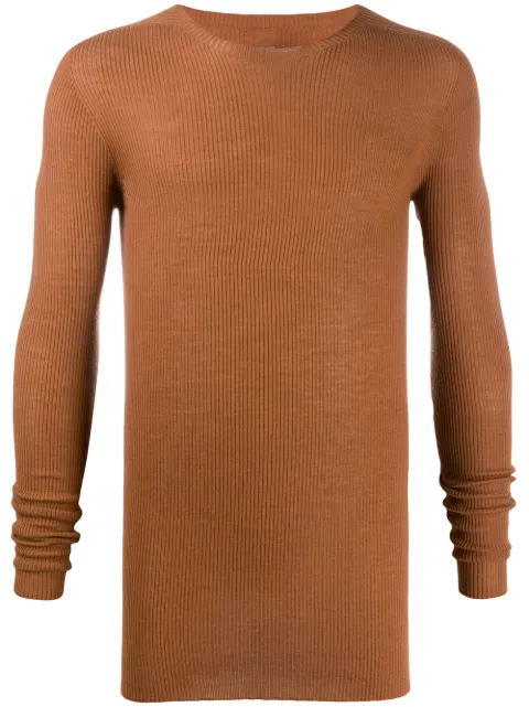Rick Owens ribbed knit sweater
