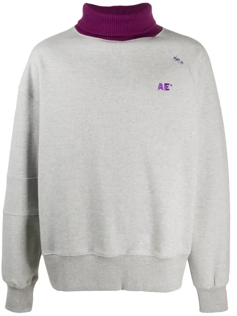 Ader Error contrast-rollneck sweatshirt