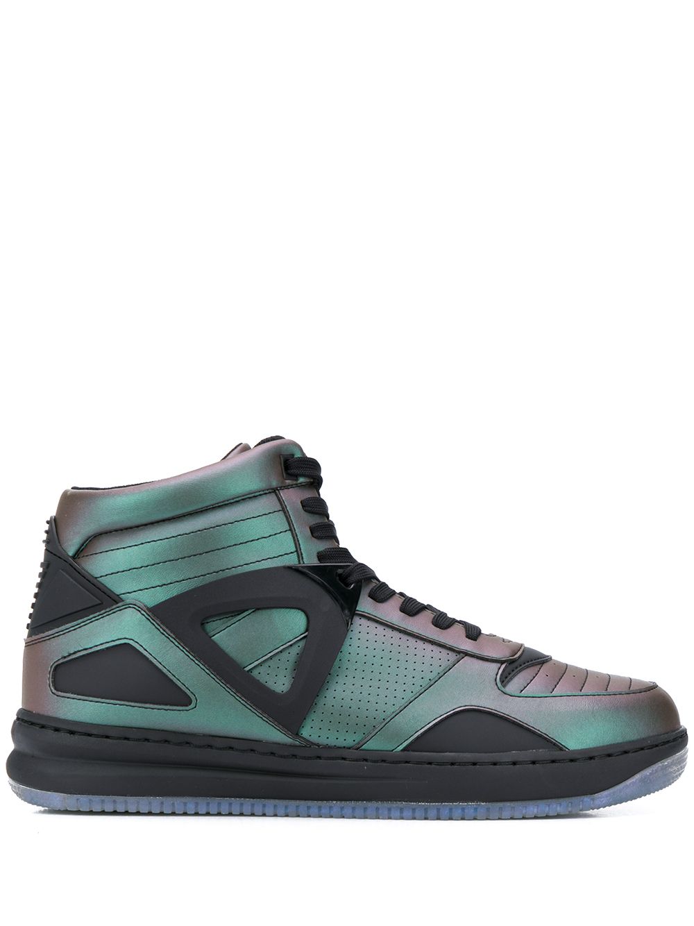 фото Ea7 Emporio Armani iridescent hi-top sneakers