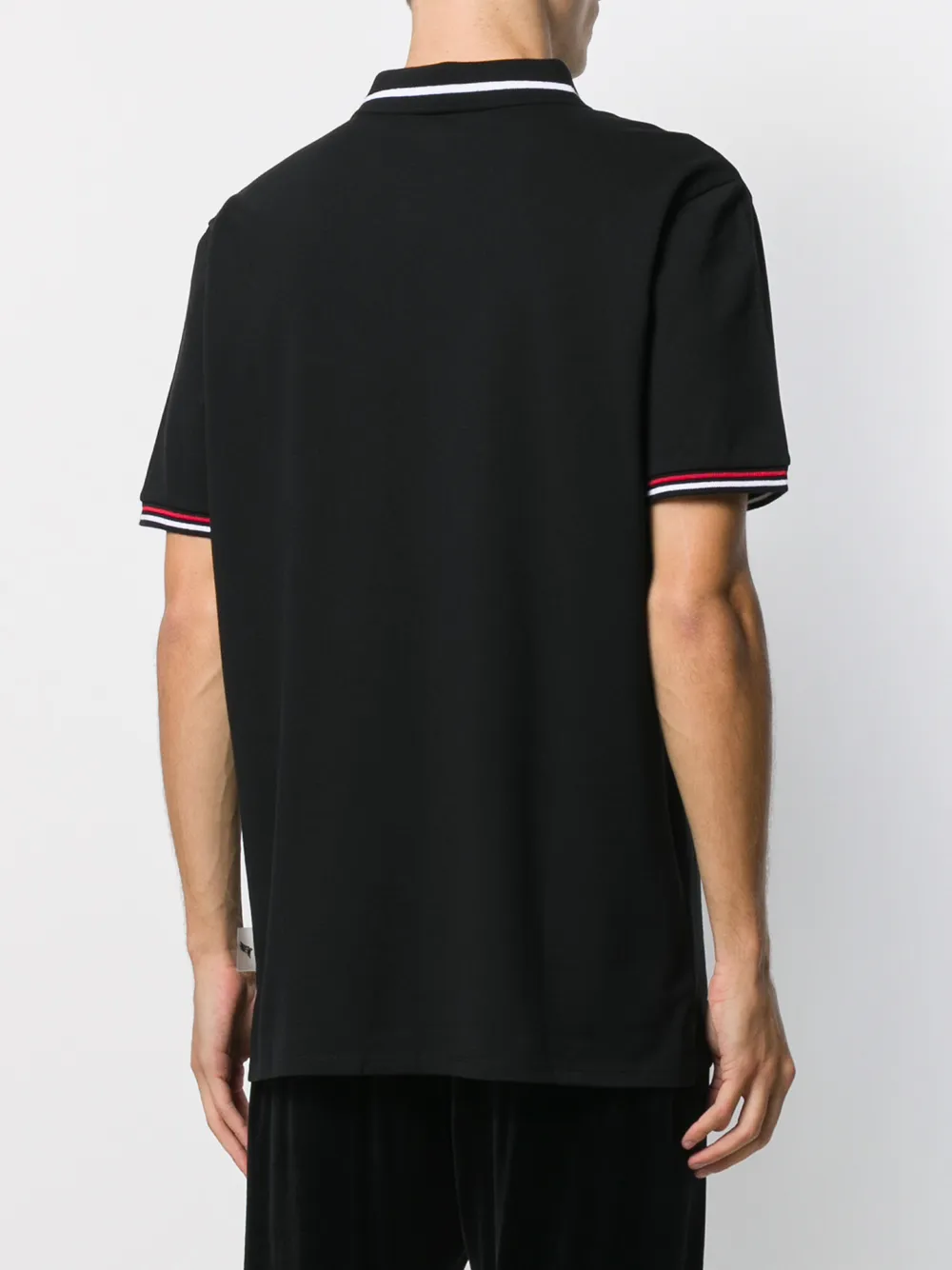 Roberto Cavalli Poloshirt met logopatch Zwart