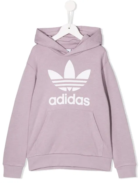 adidas Kids sweat à capuche à logo imprimé