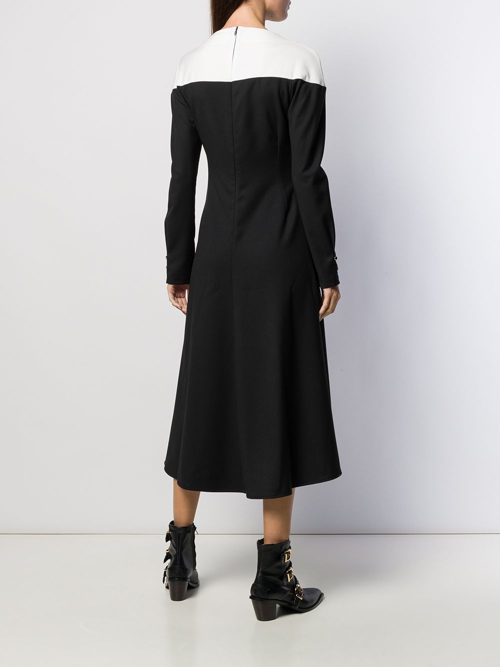 фото L'Autre Chose two-tone midi dress