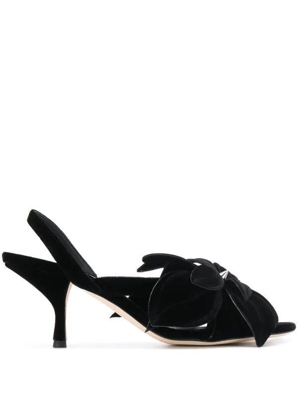 black slingback sandals