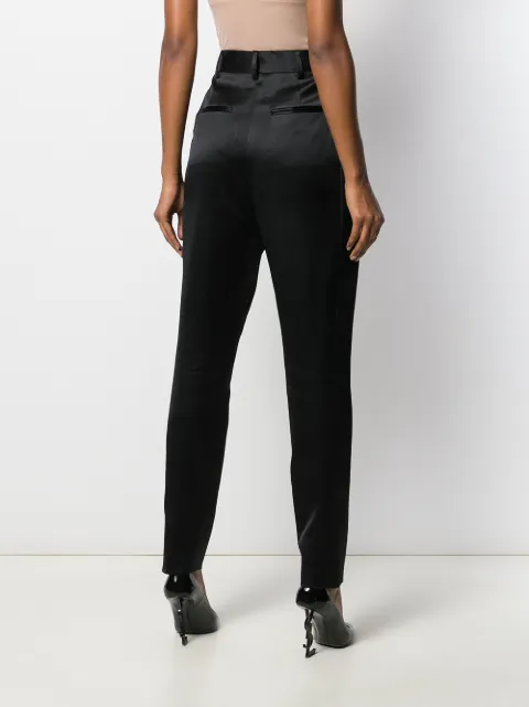 high waisted tapered trousers