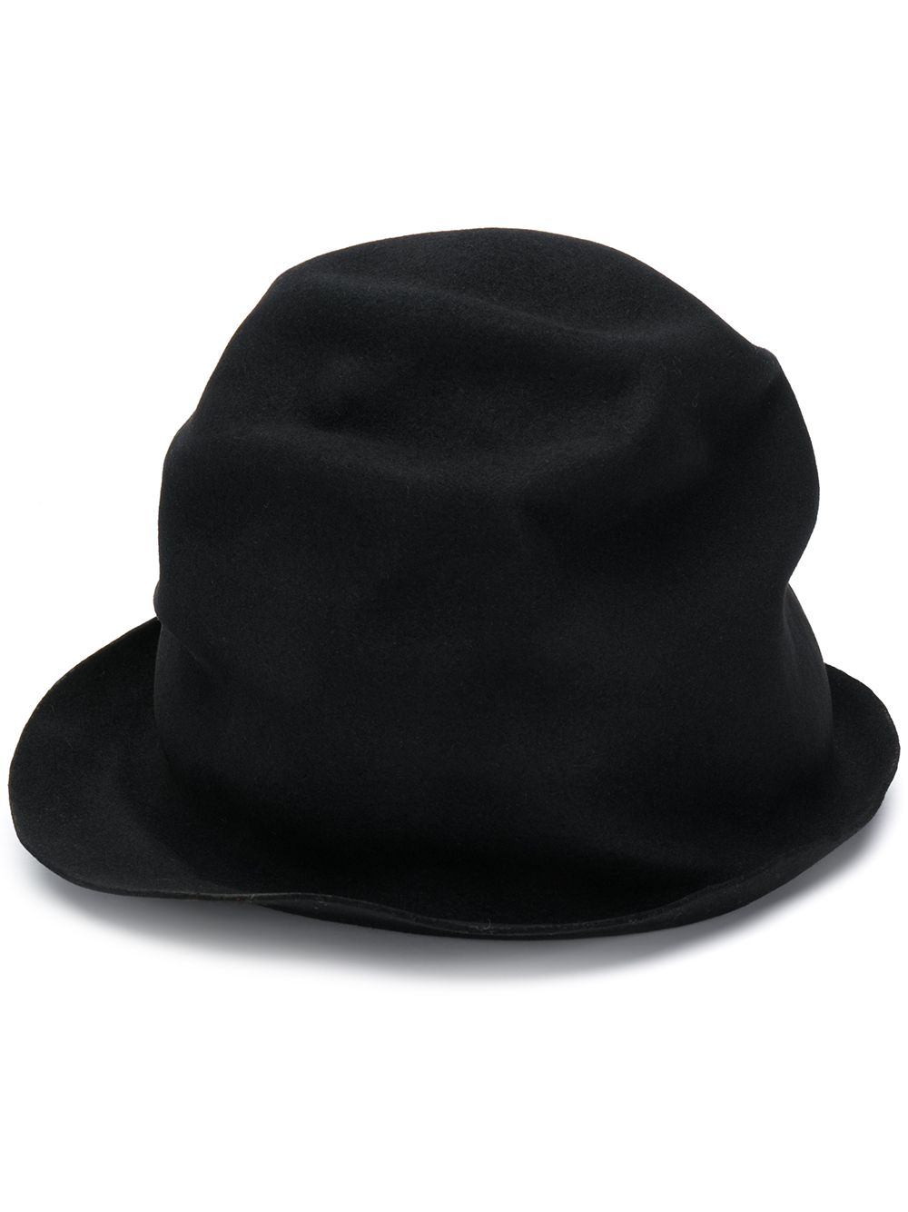 Horisaki Narrow Brim High Hat In Black