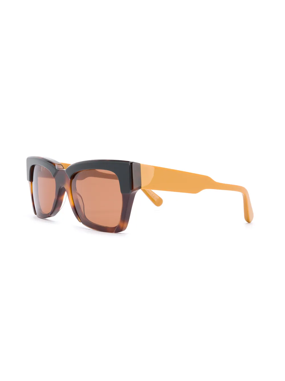 Marni Eyewear Zonnebril met schildpadschild design - Bruin