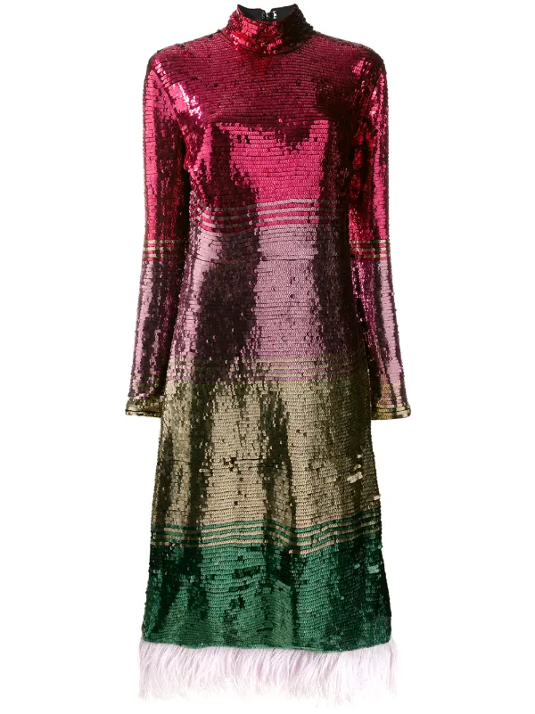 express pink sequin dress
