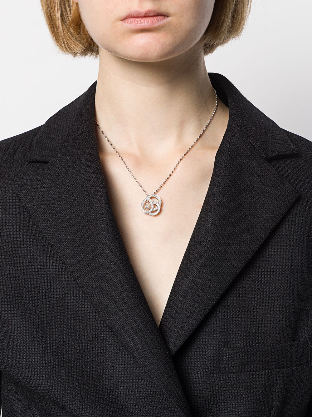 Image 2 of Boucheron 18kt white gold diamond pendant necklace