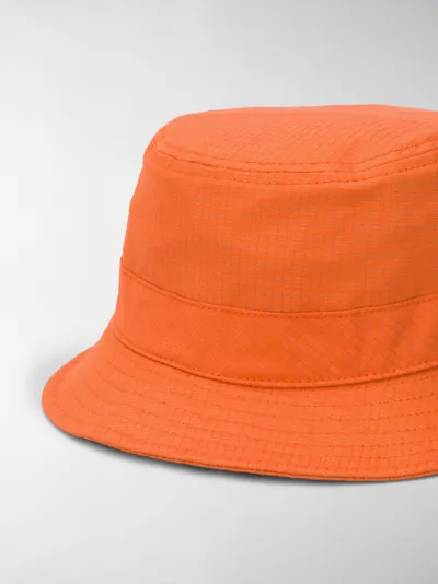 Stone Island logo bucket hat orange | MODES