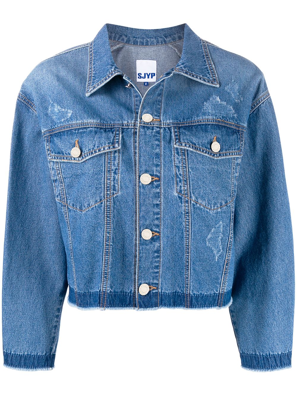 фото SJYP BACK BUTTON DENIM JACKET