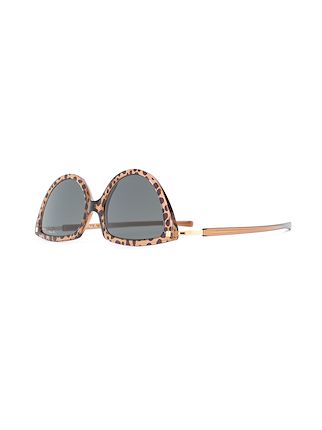 leopard print cat-eye frame sunglasses展示图