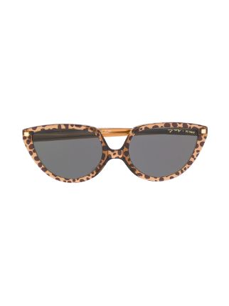 leopard print cat-eye frame sunglasses展示图