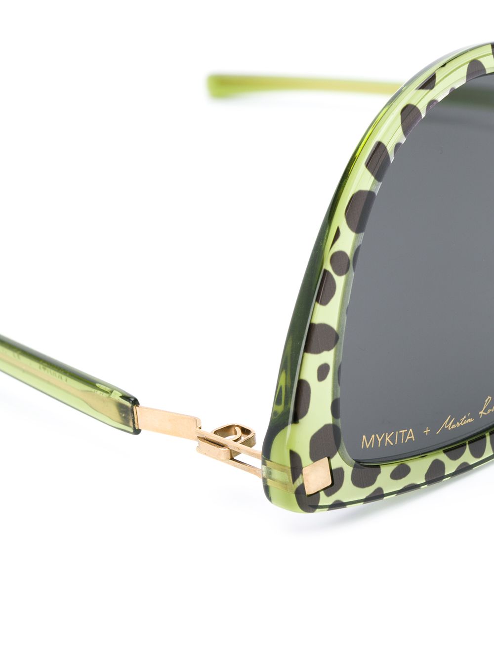 фото Martine rose солнцезащитные очки с леопардовым принтом